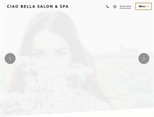 Tablet Screenshot of ciaobellasalonva.com